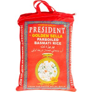 Basmati Rice Golden Sella 10kg PRESIDENT