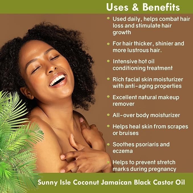 Coconut Oil Jamaika Castor Oil 236ml SUNNY KLE - obrazek 2