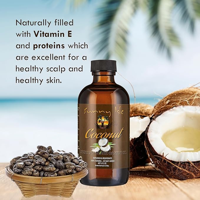 Coconut Oil Jamaika Castor Oil 236ml SUNNY KLE - obrazek 4