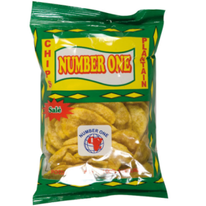 Chips Plantain N1 number one 85g green salted