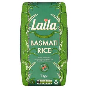 Basmati Rice 1kg LAILA green