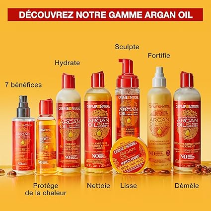 CREMEOFNATURE ARGAN OIL STYLE I SHINE MOUSSE 207ML - obrazek 5
