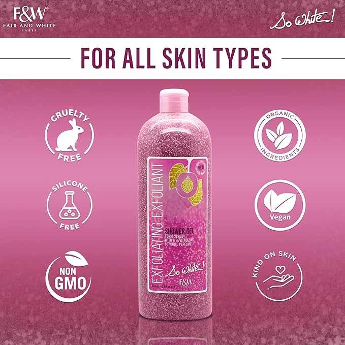 SO WHITE GEL DOUCHE PRCIUS SCRUB 940 ML - obrazek 3