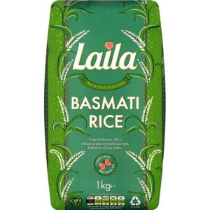 Basmati Rice 1kg LAILA green