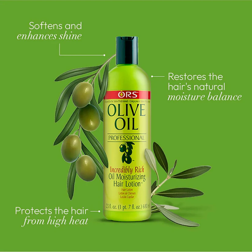 Moisturizing Hair Lotion OLIVE OIL 680g ORS - obrazek 3