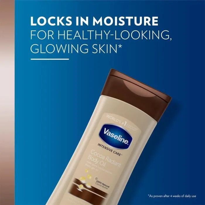 Vaseline Cocoa radiant BODY OIL 200ml - obrazek 3